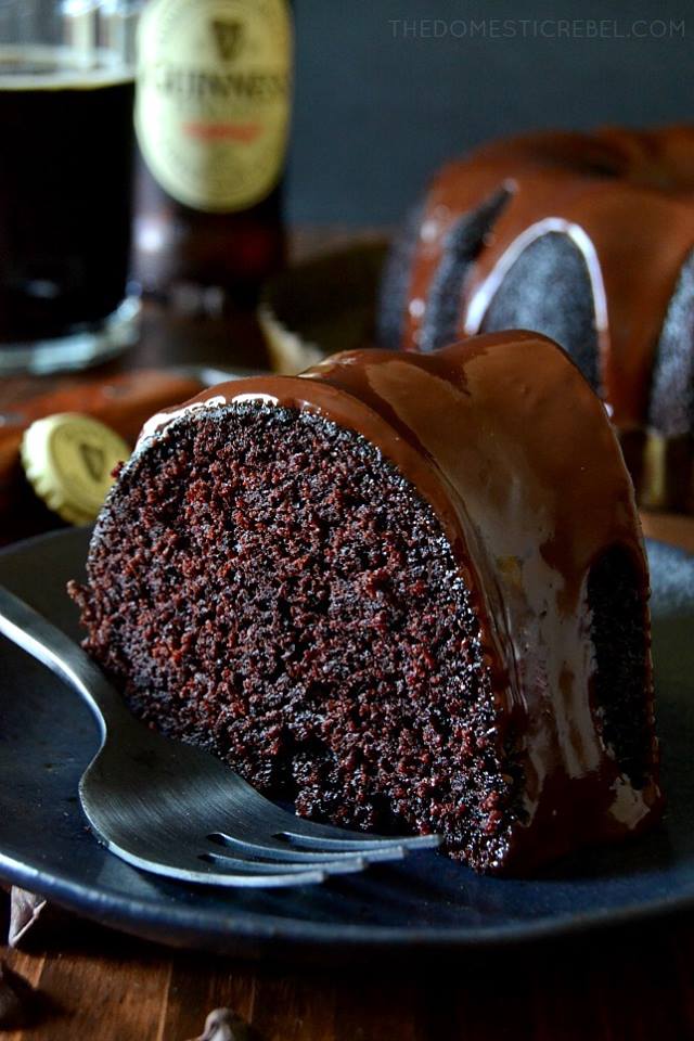 Chocolate Guinness Stout Cake with Chocolate Ganache