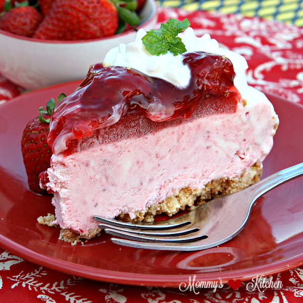 No Bake Strawberry Ice Cream Cake