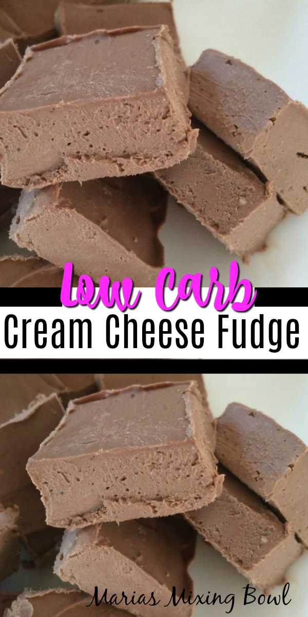 Low Carb Cream Cheese Fudge