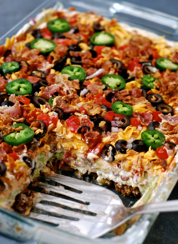 LAYERED TACO SALAD - Maria's Mixing Bowl