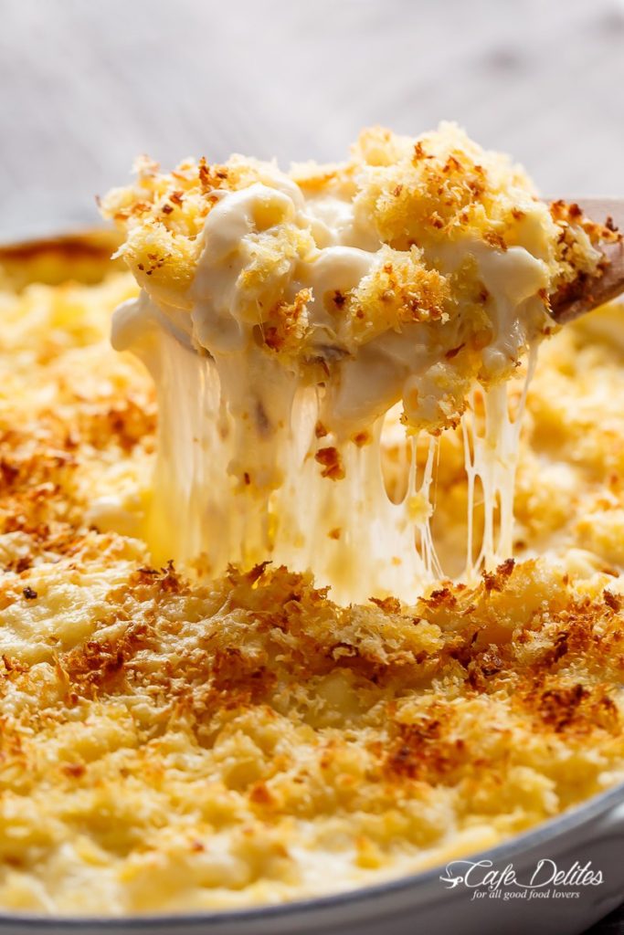 Creamy Garlic Parmesan Mac and Cheese Maria's Mixing Bowl