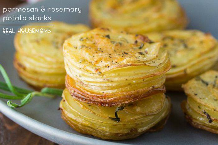 PARMESAN AND ROSEMARY POTATO STACKS - Maria's Mixing Bowl