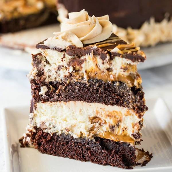 COPYCAT CHEESECAKE FACTORY REESES PEANUT BUTTER CHOCOLATE CAKE - Maria ...
