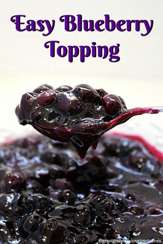 ﻿Easy Blueberry Topping