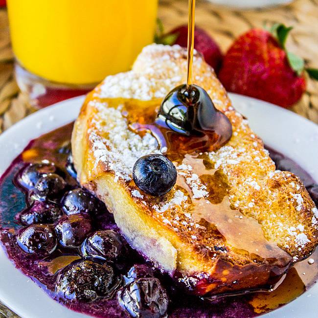 Overnight Blueberry French Toast Casserole - Maria's Mixing Bowl