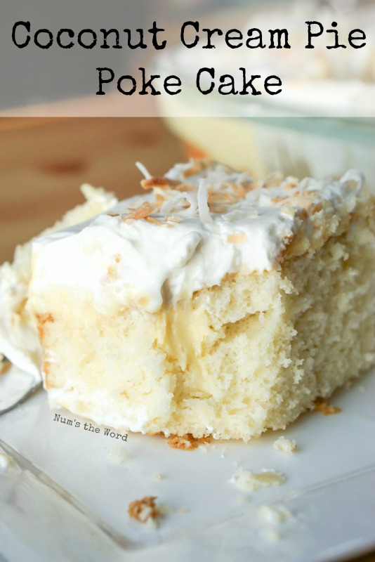 Coconut Cream Pie Poke Cake - Maria's Mixing Bowl