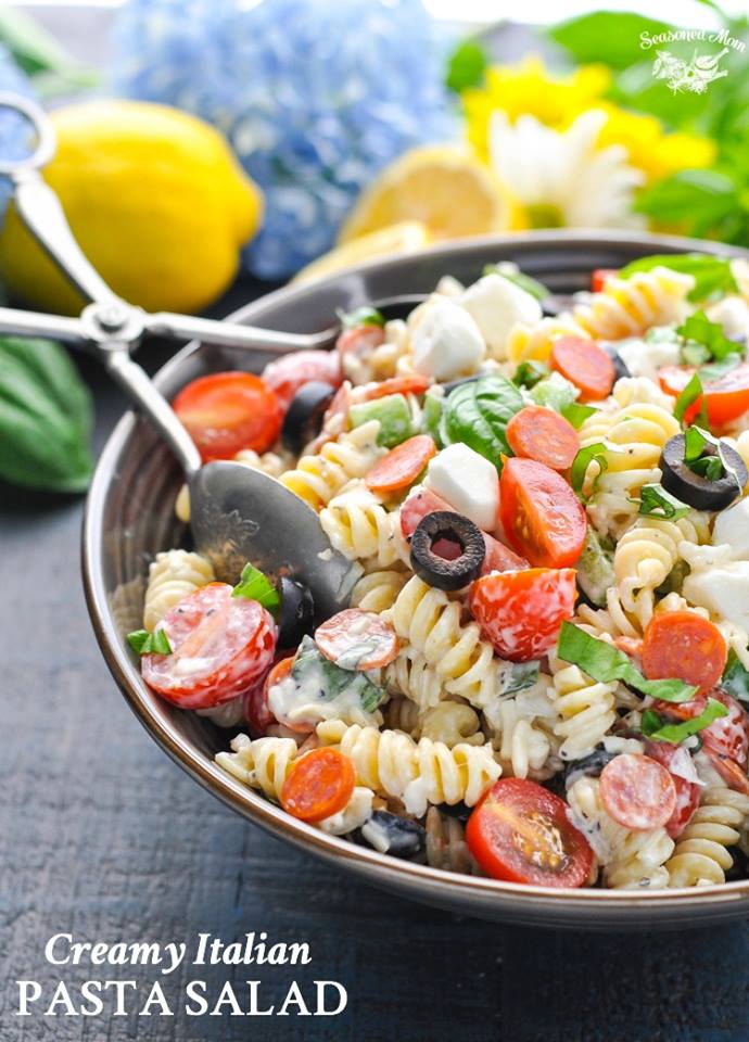 Creamy Italian Pasta Salad  Marias Mixing Bowl