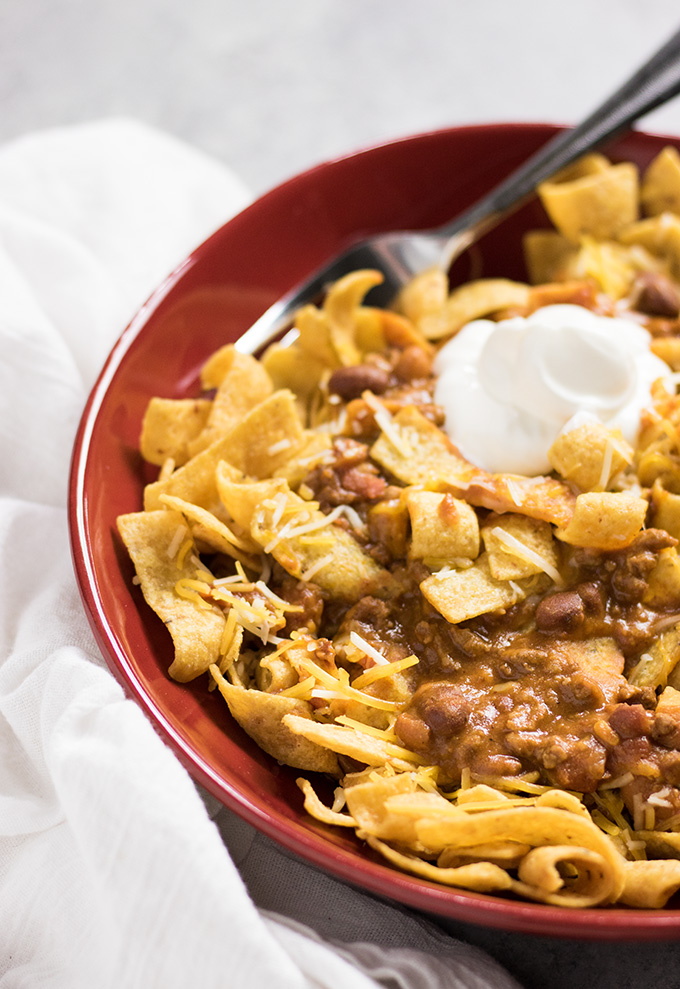 Crockpot Frito Chili Pie - Maria's Mixing Bowl