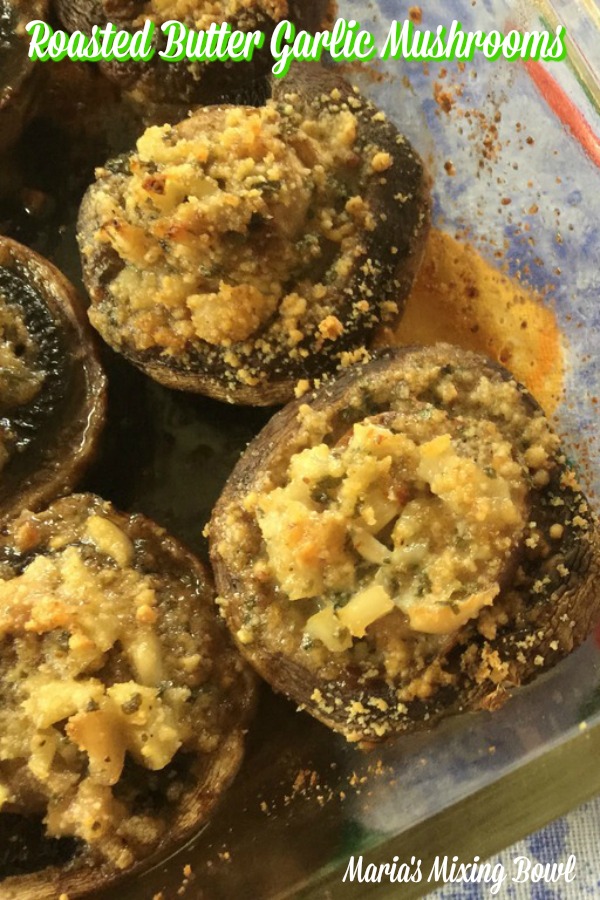 Roasted Butter And Garlic Mushrooms