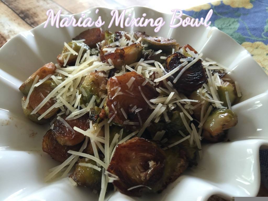 Brussels Sprouts Parmesan in Garlic Butter