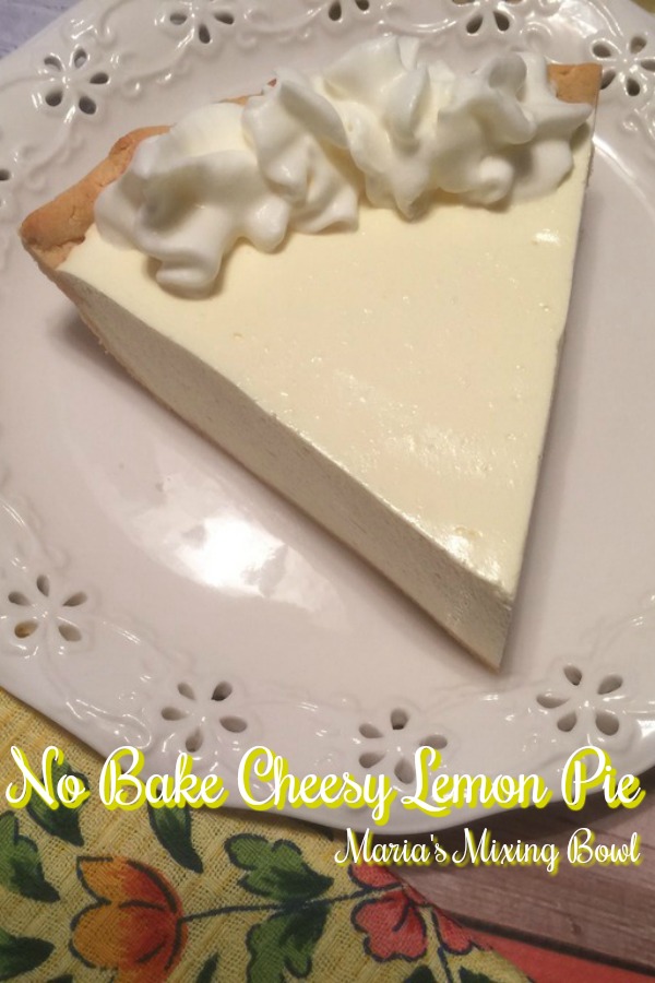 No Bake Cheesy Lemon Pie