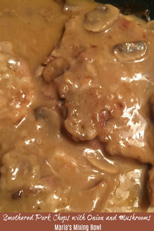 Smothered Pork Chops with Onion and Mushrooms