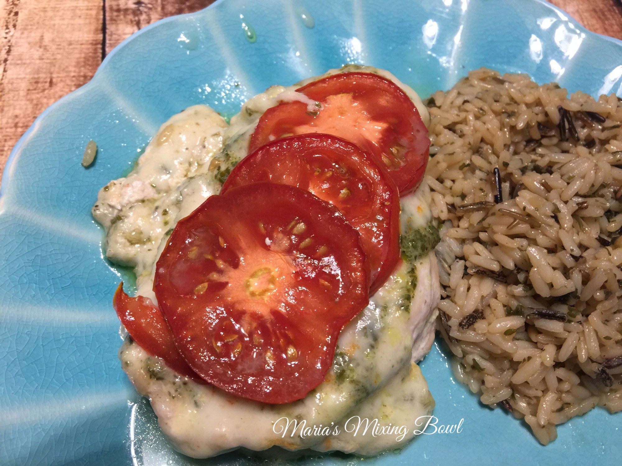 Easy Cheesy Pesto Chicken Bake