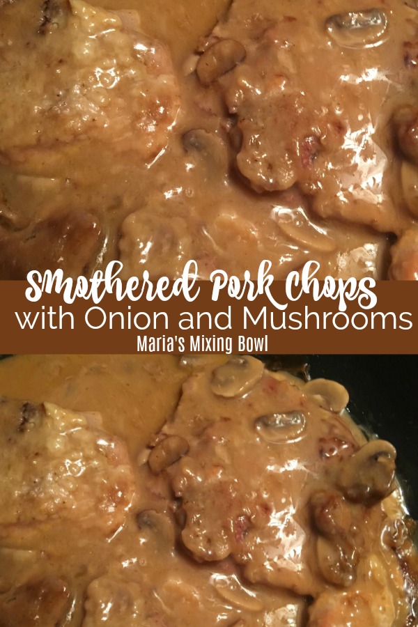 Smothered Pork Chops with Onion and Mushrooms