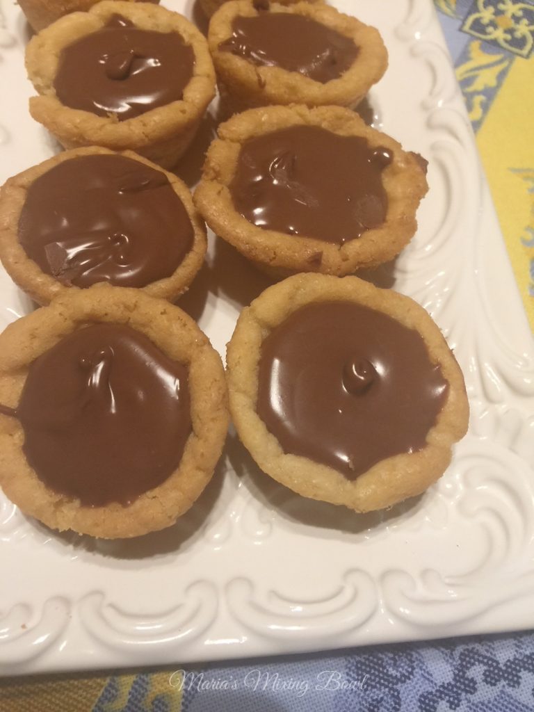 Peanut Butter and Nutella Cookie Cups