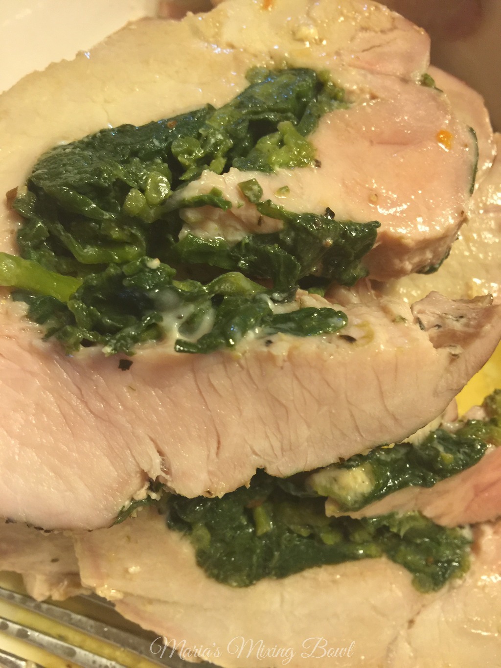 Pork Tenderloin Stuffed with Spinach and Cheese