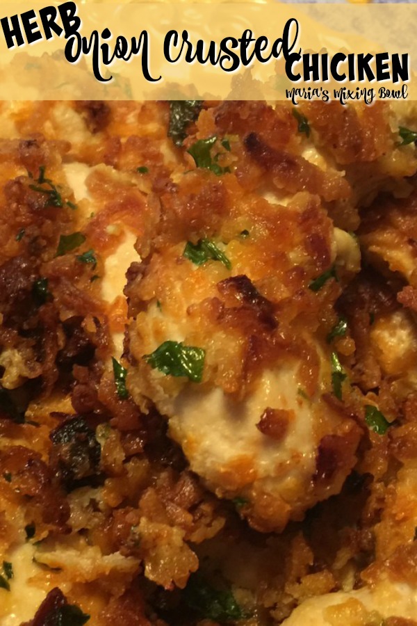 chicken with herb in a yellow platter