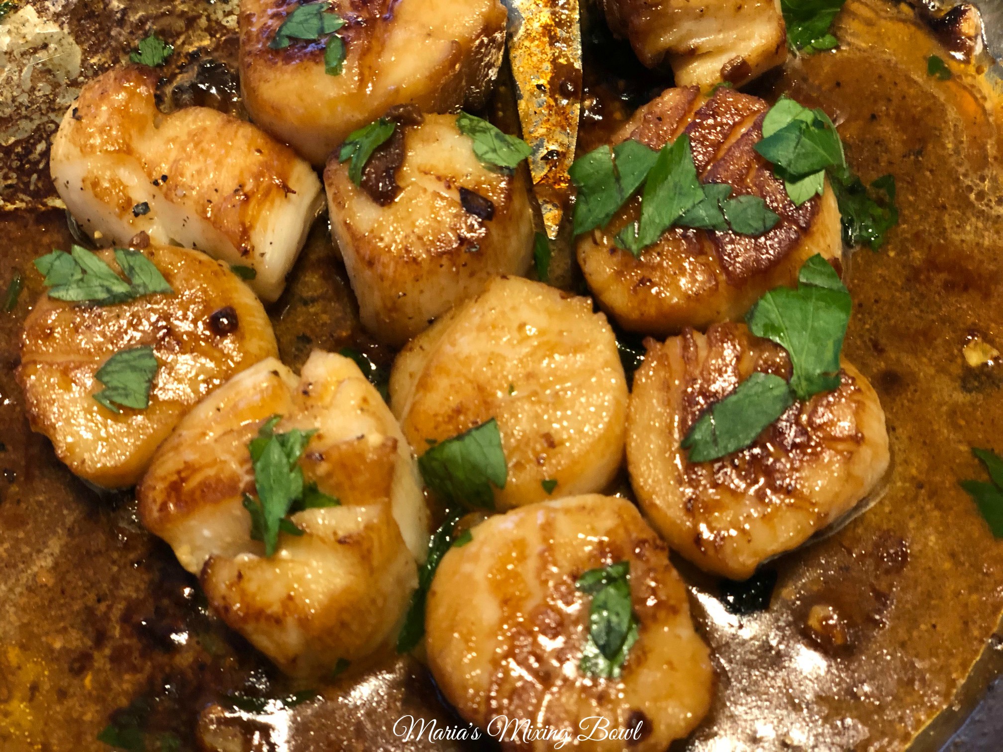 Easy Brown Butter Scallop Scampi Maria's Mixing Bowl