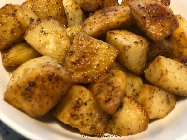 ranch seasoned potatoes in a bowl 