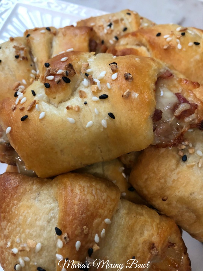 Ham and Three Cheese Crescents