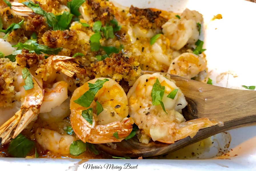 Easy Garlic Baked Shrimp