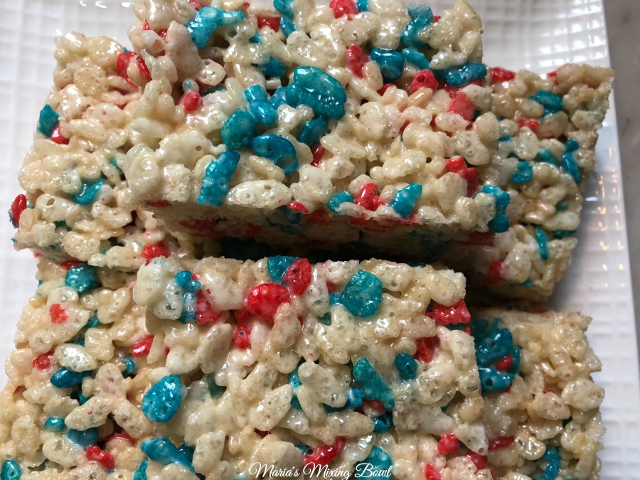 Patriotic Rice Krispy Treats