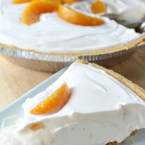 No Bake Cheesy Peach Yogurt Pie Maria's Mixing Bowl