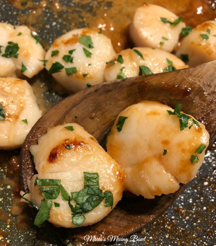 Orange Brown Butter Scallops