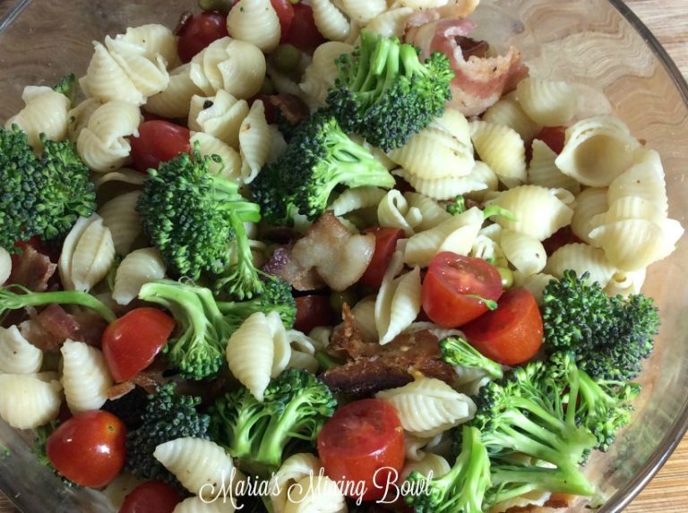 Broccoli Bacon Ranch Pasta Salad Maria's Mixing Bowl