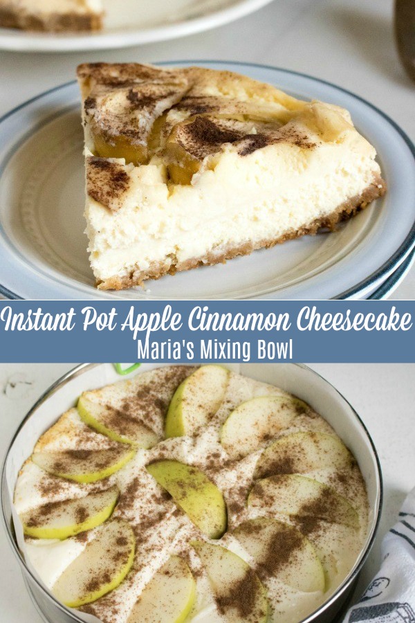 Instant Pot Apple Cinnamon Cheesecake