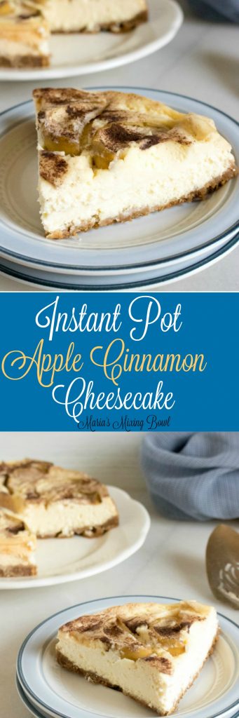 Instant Pot Apple Cinnamon Cheesecake