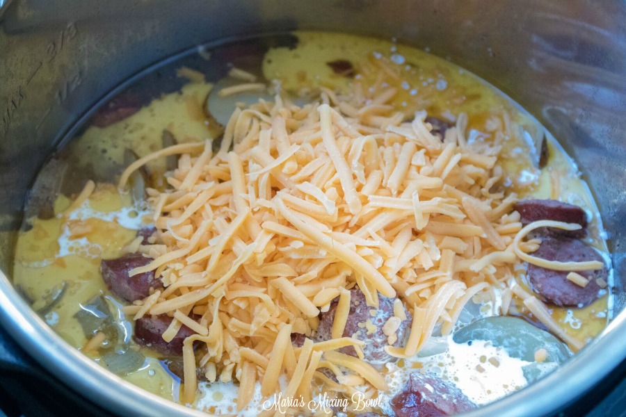 Instant Pot Kielbasa Mushroom and Potato Soup Maria's Mixing Bowl