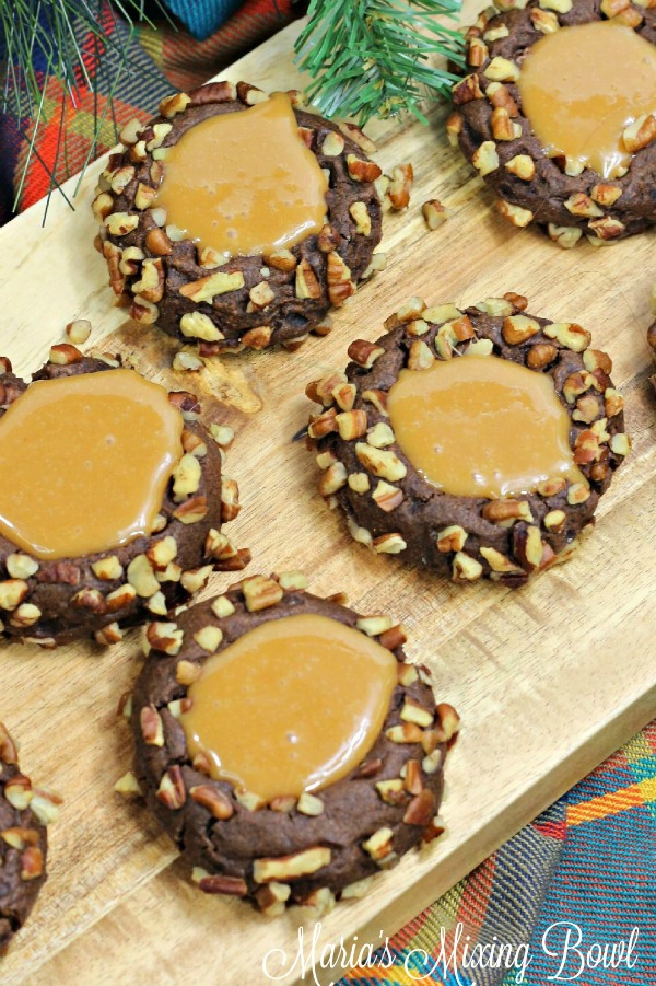 Turtle Thumbprint Cookies