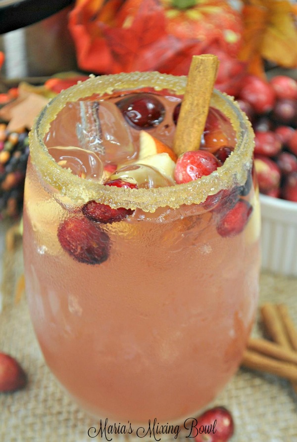 Instant Pot Cranberry Apple Bourbon Cider