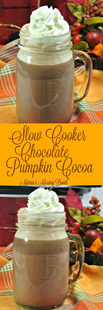 slow cooker pumpkin hot cocoa