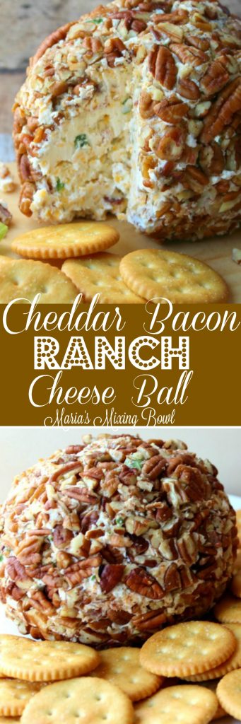 Cheddar Bacon Ranch Cheese Ball Maria S Mixing Bowl