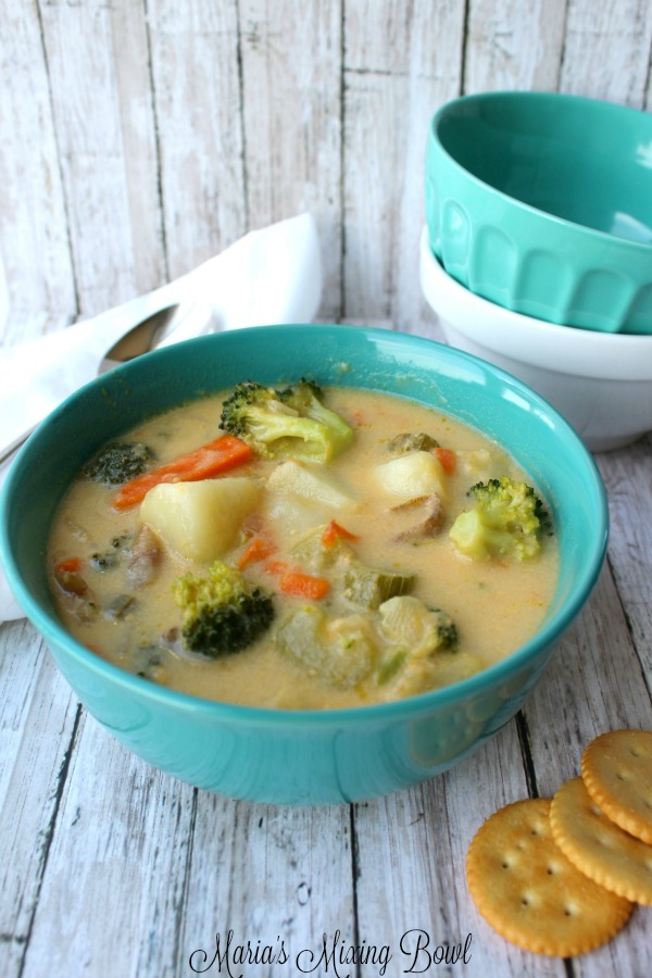 Cheesy Vegetable Soup