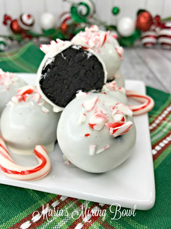 Oreo Candy Cane Truffles