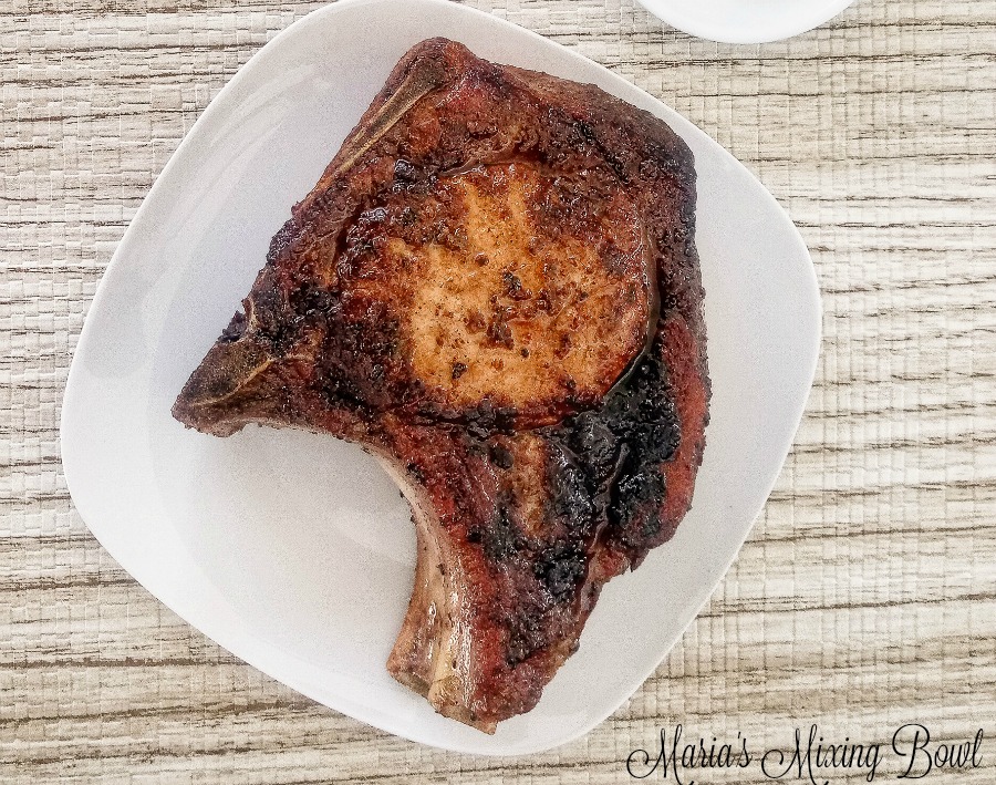 Pan Seared Herb Crusted Pork Chops