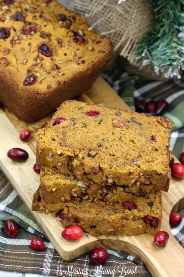 Cranberry Pecan Pumpkin Bread