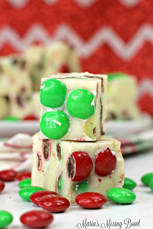 M&M White Chocolate Fudge