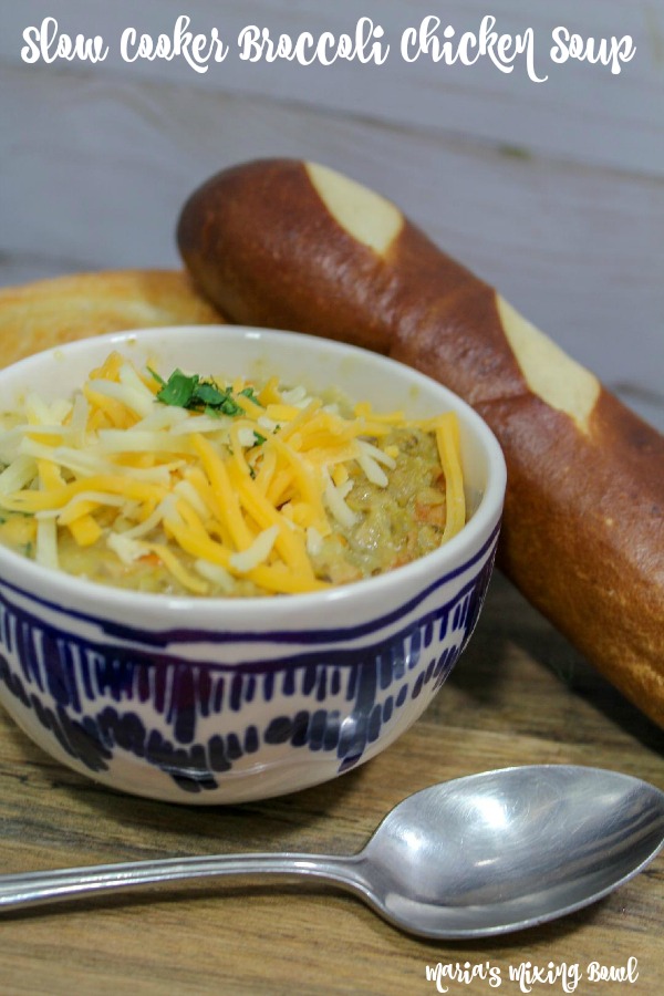 Slow Cooker Broccoli Chicken Soup