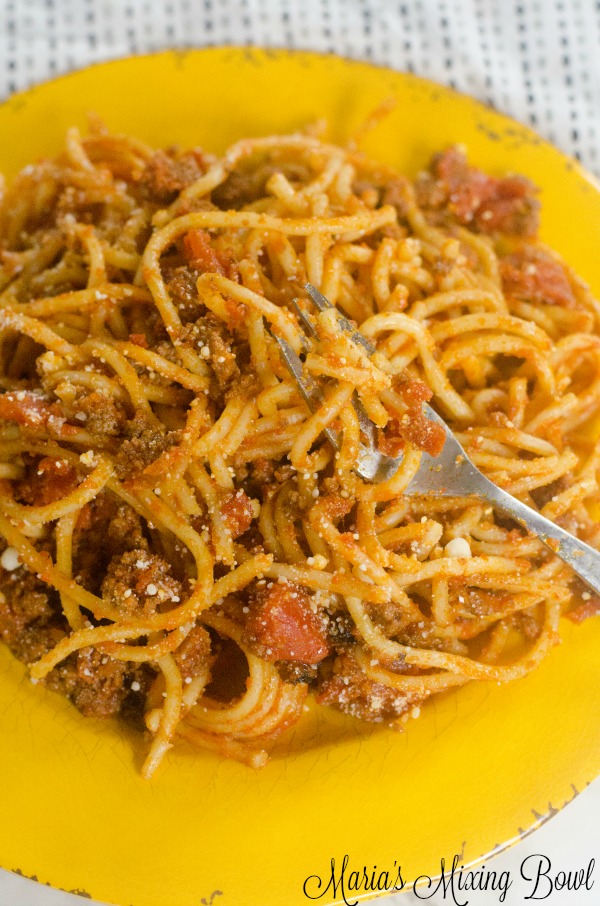 Instant Pot Spaghetti and Meat Sauce