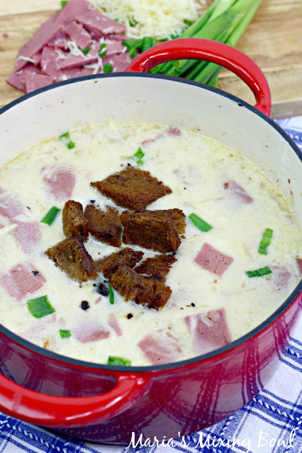 Creamy Reuben Soup - Maria's Mixing Bowl