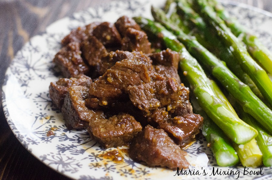 Honey garlic steak bites