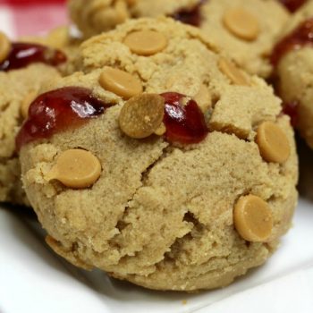 Peanut Butter and Jam Stuffed Cookies