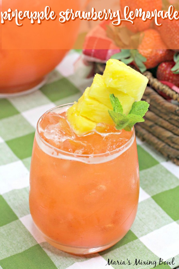 Pineapple Strawberry Lemonade