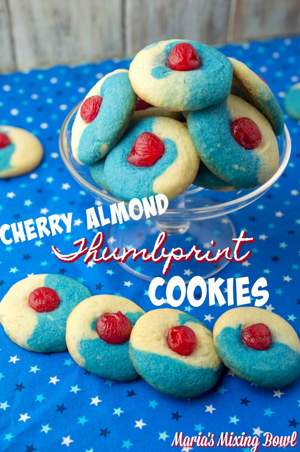 Cherry almond cookies
