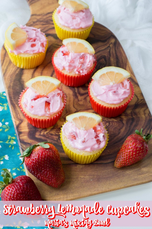lemonade Strawberry Cupcakes