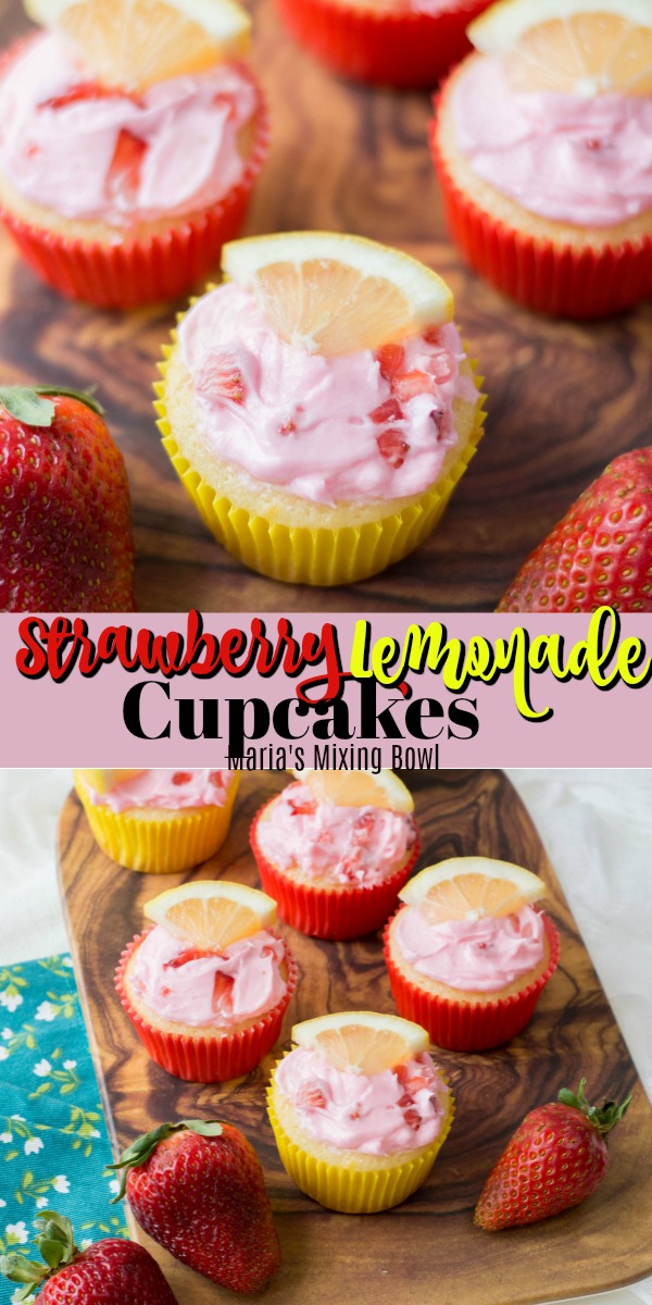 Strawberry Lemonade Cupcakes 